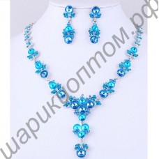 Гарнитур rhinestone wedding necklace earing